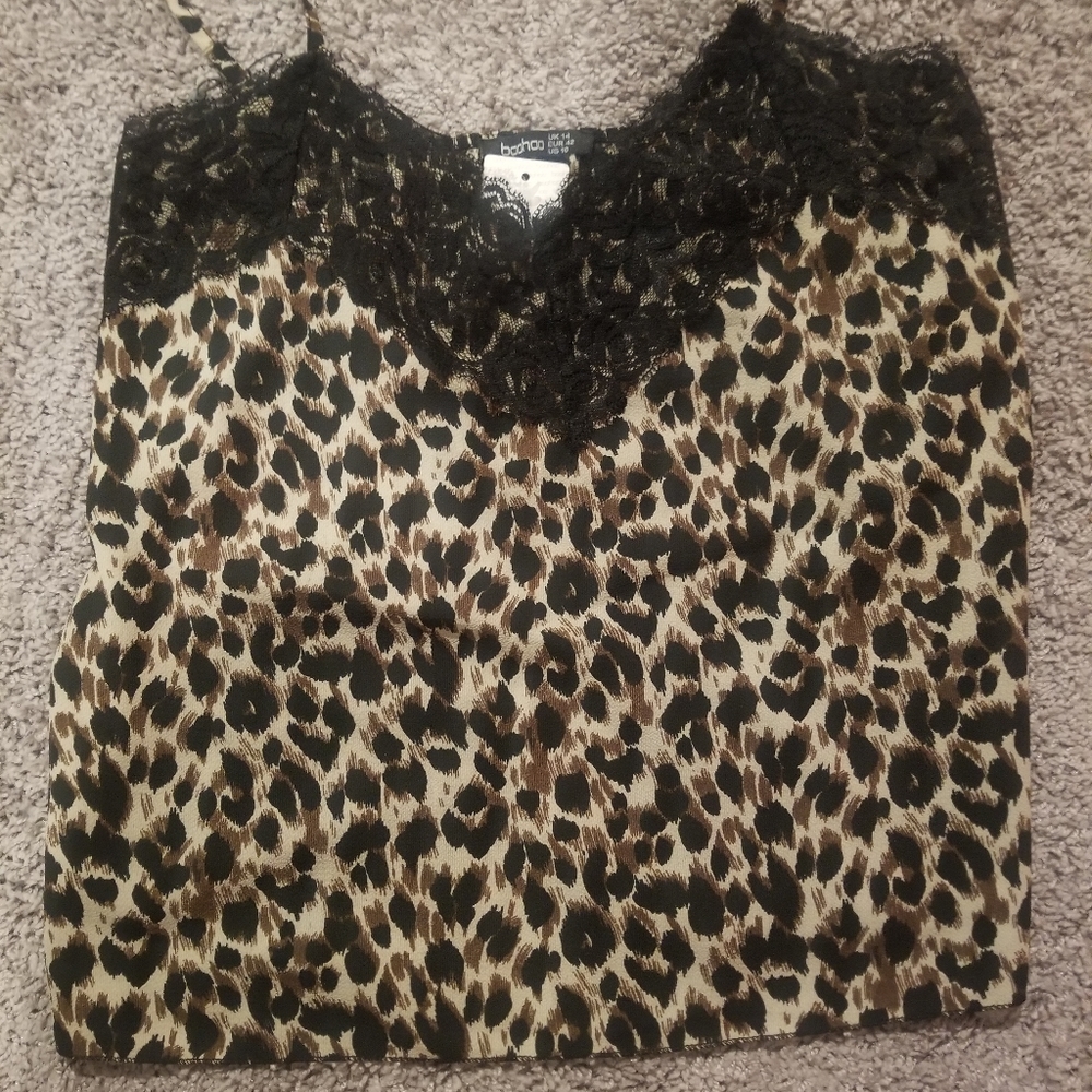 Boohoo Animal Print Camisole